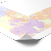 Poster Texte conservateur coloré Ketubah (Coin)