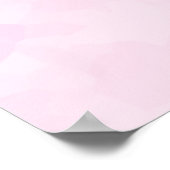 Poster Texte d'amour rouge dans l'aquarelle de police de  (Coin)