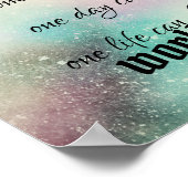 Poster texte de citation Bouddha inspirant aquarelle (Coin)