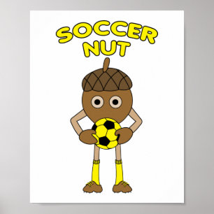 Poster Texte de coupe de soccer