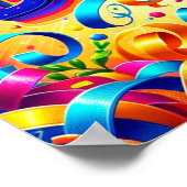 Poster Texte de joyeux anniversaire (Coin)