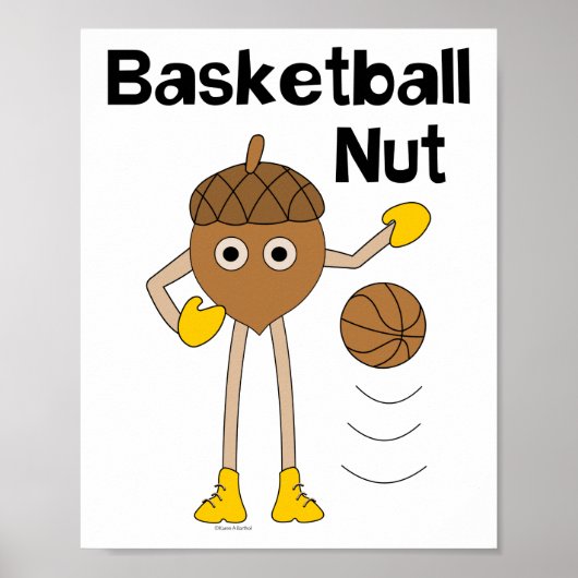 Poster Texte de la coupe de basket (Devant)