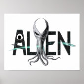 Poster Texte de l'Alien d'espace (Devant)
