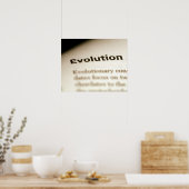 Poster Texte de l'évolution sur la page (Cuisine)