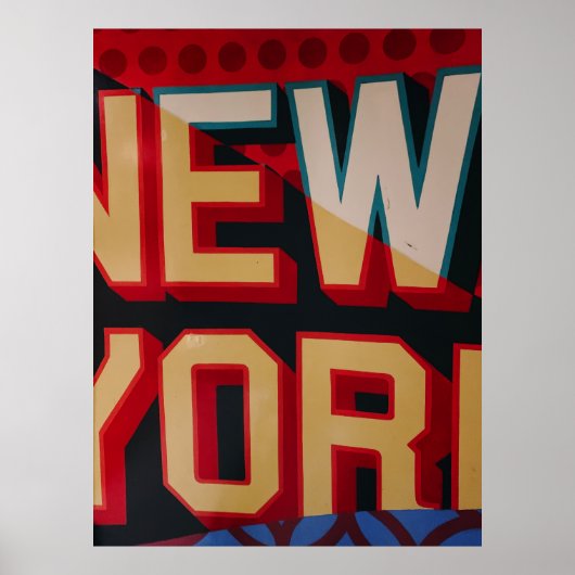 Poster Texte de New York (Devant)