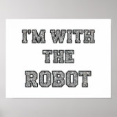 Poster Texte de Robot (Devant)