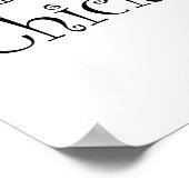 Poster Texte de tennis Chick (Coin)