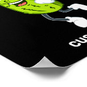 Poster Texte drôle de Ckle jouant à Ckleball (Coin)