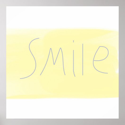 Poster texte du sourire (Devant)