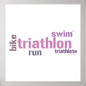 Poster Texte du triathlon (Devant)