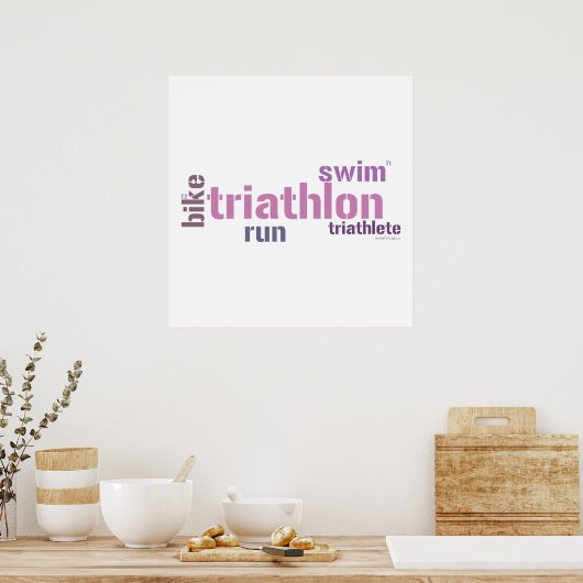 Poster Texte du triathlon (Cuisine)