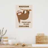 Poster Texte et couleur personnalisés (Cuisine)
