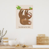 Poster Texte et couleur personnalisés (Cuisine)