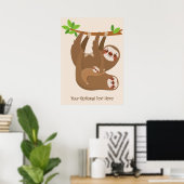 Poster Texte et couleur personnalisés (Bureau à domicile)