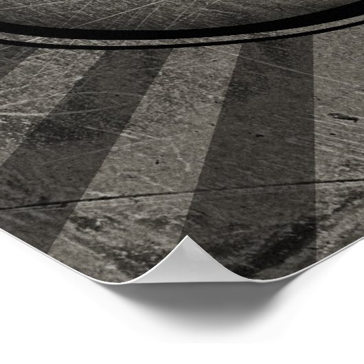 Poster Texte gothique papa (Coin)