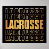 Poster texte Lacrosse (Devant)