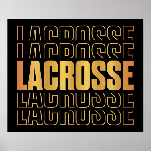 Poster texte Lacrosse (Devant)