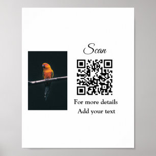 Poster Texte nom de photo d'animal de compagnie coloré
