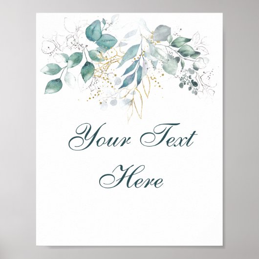 Poster texte personnalisé (Devant)