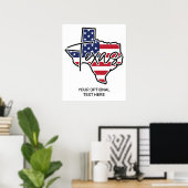 Poster Texte personnalisé (Bureau à domicile)