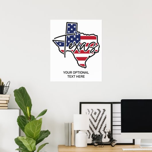 Poster Texte personnalisé (Bureau à domicile)