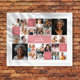 Poster Texte personnalisé de réconfort inspirant Collage