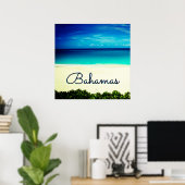 Poster Texte personnalisé de voyage exotique (Bureau à domicile)