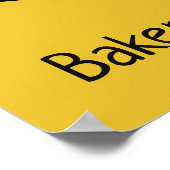 Poster Texte personnalisé et couleur Pochette de tranche (Coin)