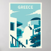 Poster Texte personnalisé Grèce (Devant)