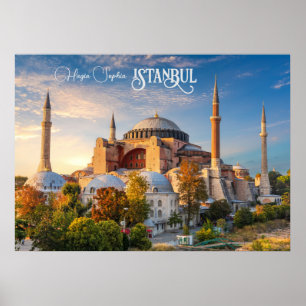 Poster Texte personnalisé Istanbul