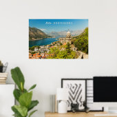 Poster Texte personnalisé Monténégro (Bureau à domicile)