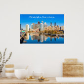 Poster Texte personnalisé Philadelphie Pennsylvanie (Cuisine)