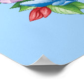 Poster Texte personnalisé Planète Terre Coeur (Coin)