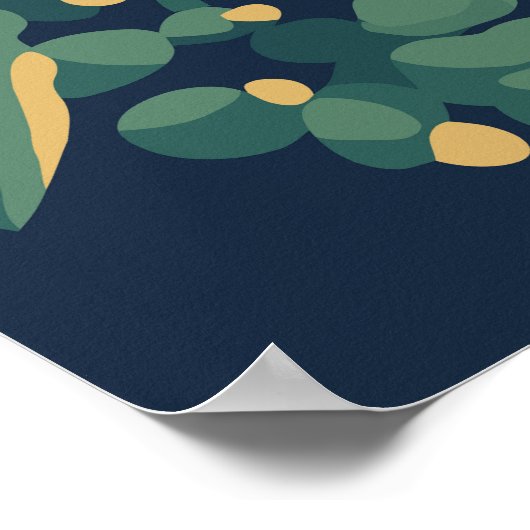 Poster Texte personnalisé Santorin Grèce (Coin)