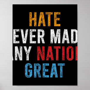 Poster Texte Perturbé Disant Orange Anti Trump