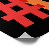 Poster texte Rainbow #LGBTQ (Coin)