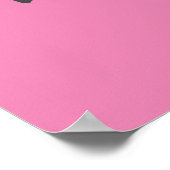 Poster Texte usé et rayé Workout 247365 rose (Coin)