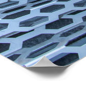 Poster textile à damiers noir et blanc (Coin)