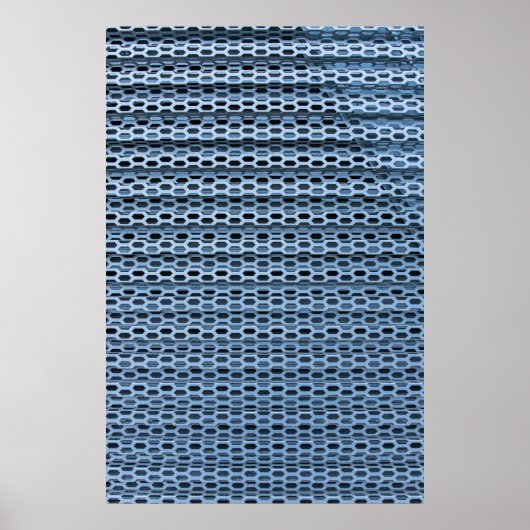 Poster textile à damiers noir et blanc (Devant)