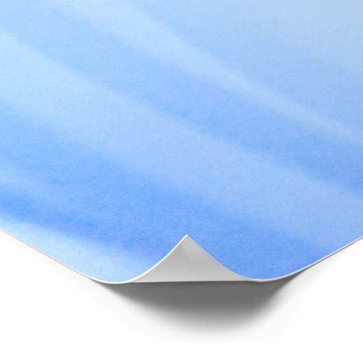 POSTER TEXTILE BLEUE ET BLANC STRIPÉ (Coin)