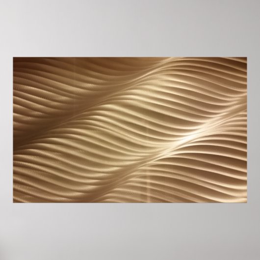 Poster TEXTILE Brown ET BLANC STRIPÉ (Devant)