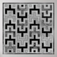 Textile de boue africain avec Motifs géométriques