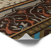 Poster Textile d'origine avec Motifs décoratifs (Coin)