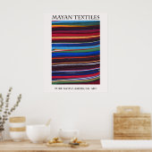 Poster Textiles mayas Pure amérindien (Cuisine)