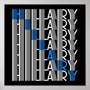 Poster textuel d'hillary clinton
