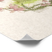 Poster texturé à fleurs de pâques (Coin)