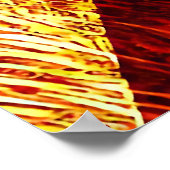 Poster Texture Abstrait Incandescent Diagonal (Coin)