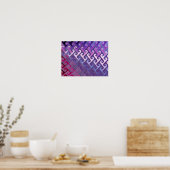 Poster Texture Abstrait Violet (Cuisine)