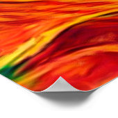 Poster texture Abstraite des vagues torsadées. Bright (Coin)