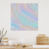Poster Texture arc-en-ciel Abstraite (Cuisine)